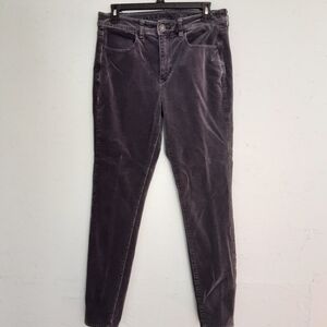 American Eagle 🌞0164 Women's PantsGray Corduroy Stretch Sz 10 Reg. Preowned.